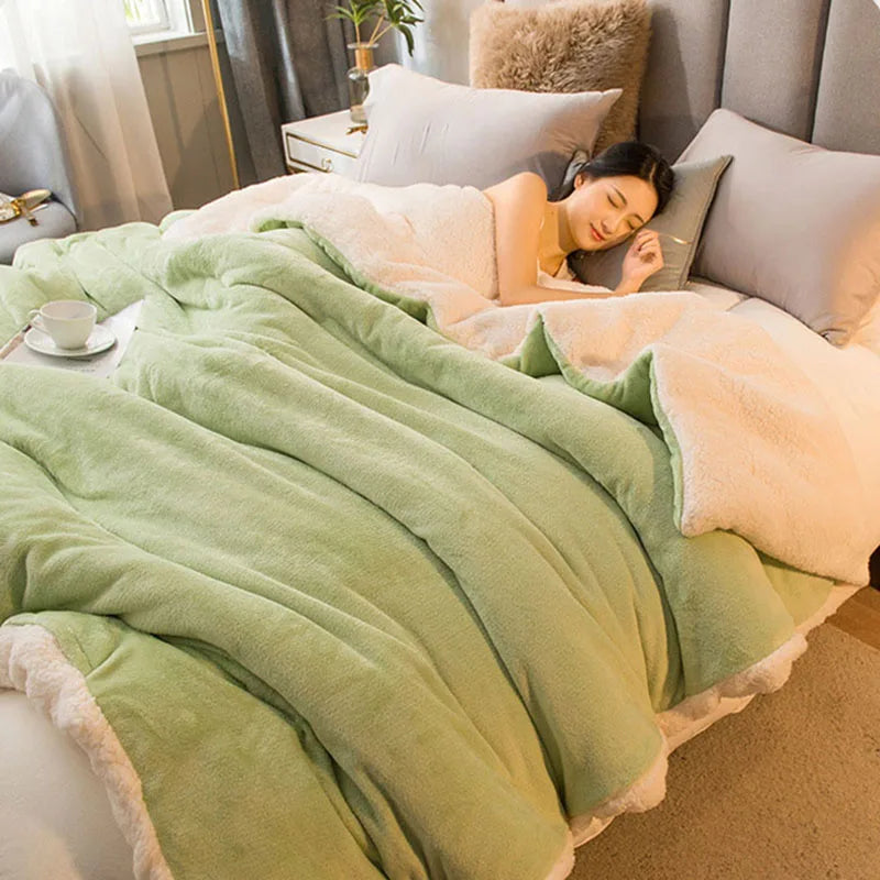 Afralia™ Cozy Dual Use Flannel Duvet Cover - Autumn Winter Warmth Blanket Quilt