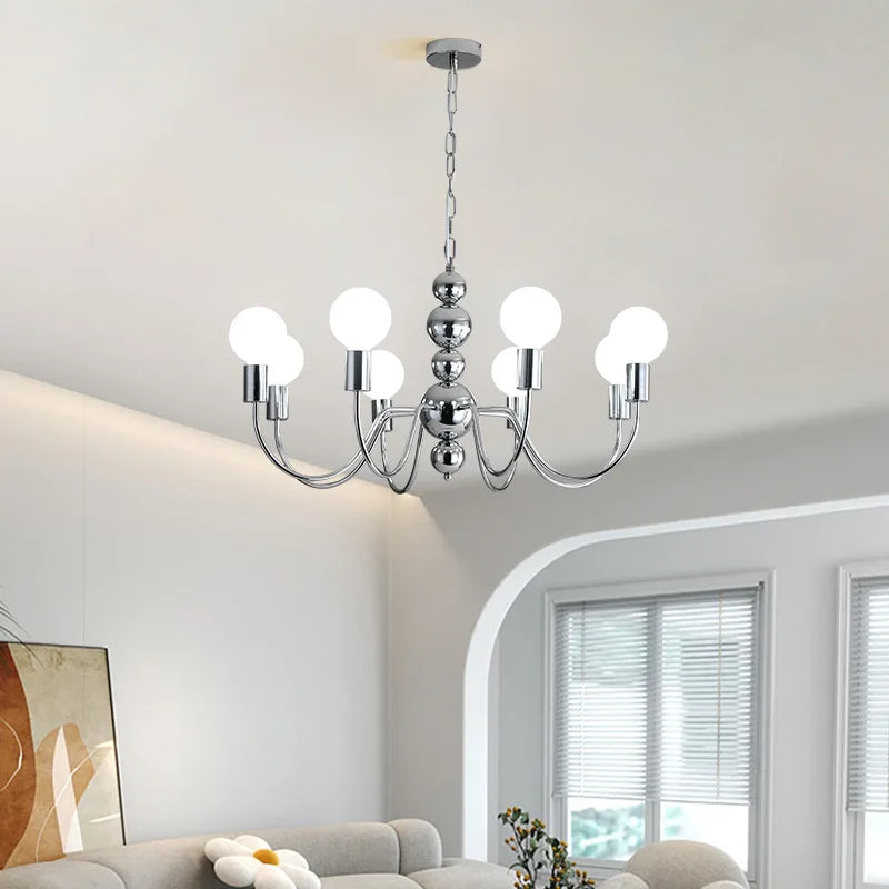 Afralia™ Sphere Chandelier: Modern Medieval Style Pendant Lighting for Living Room and Bedroom