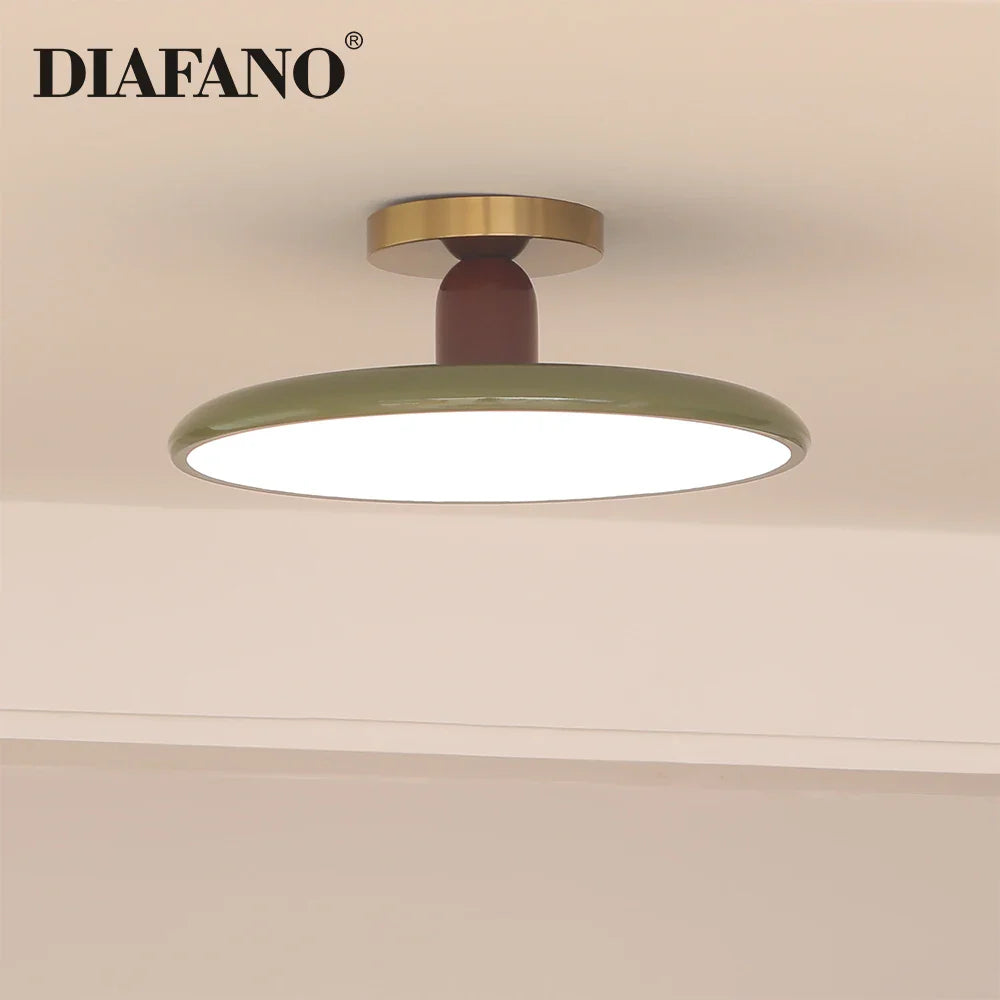 Afralia™ Colorful Modern LED Ceiling Light - Nordic Design Chandelier for Living Room & Bedroom