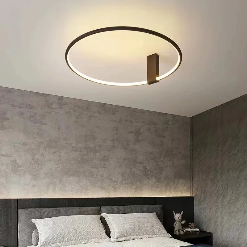 Afralia™ Nordic Minimalist LED Ceiling Light for Master Bedroom and Restaurant