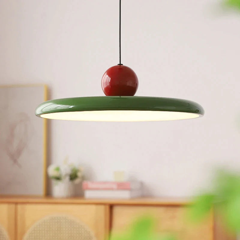 Afralia™ Cream Wind Saucer LED Pendant Light for Interior Illumination