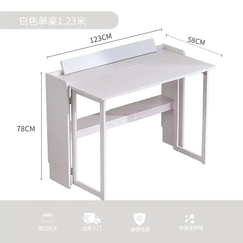 Afralia™ Foldable Computer Desk for Home Office Small Space Study - 80/100/120cm