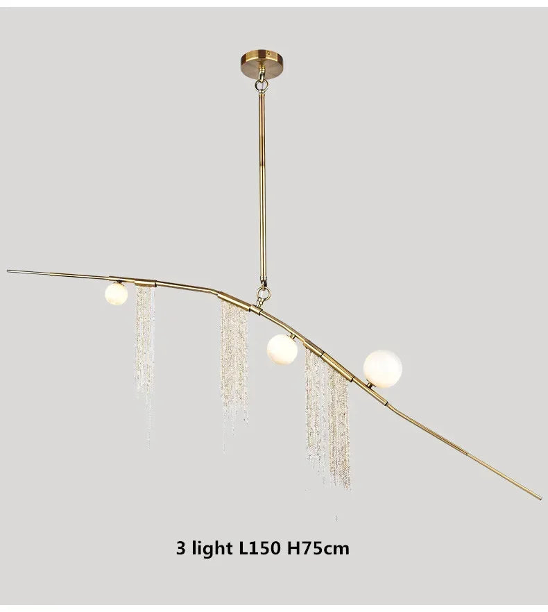 Afralia™ G9 LED Glass Pendant Chandelier: Modern Living Room Ceiling Decor Lighting