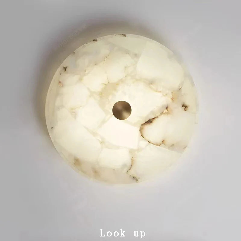 Afralia™ Marble Ceiling Chandelier Modern White Designer Lustre Living Room