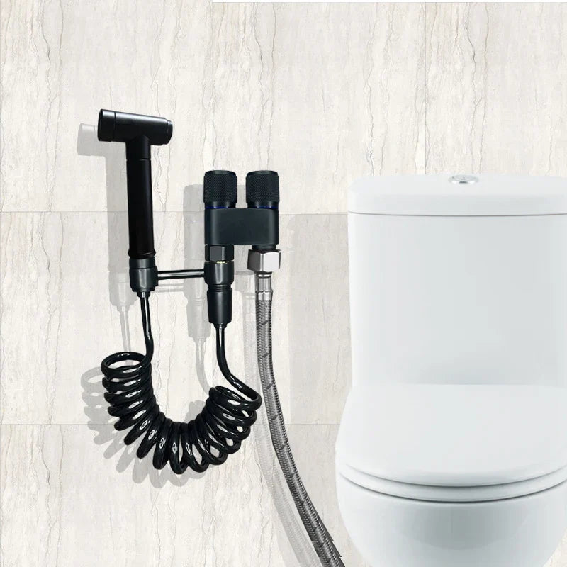 Afralia™ Handheld Bidet Spray Gun Set for Effortless Bathroom Cleaning