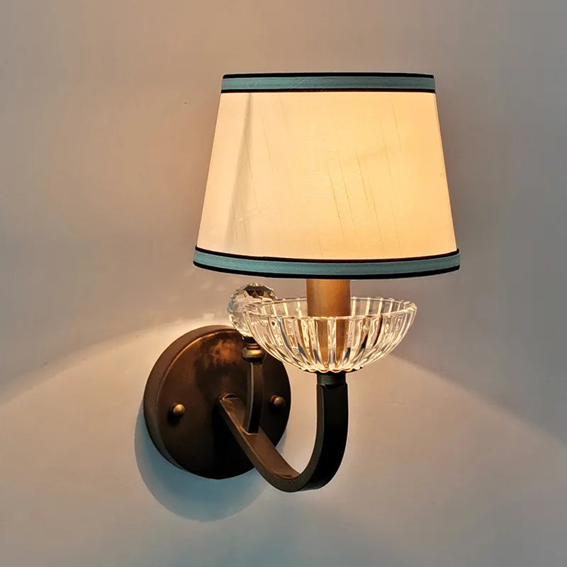 Afralia™ Rural Antique Bedroom Wall Sconce for Hotel Hallway, Living Room Lighting