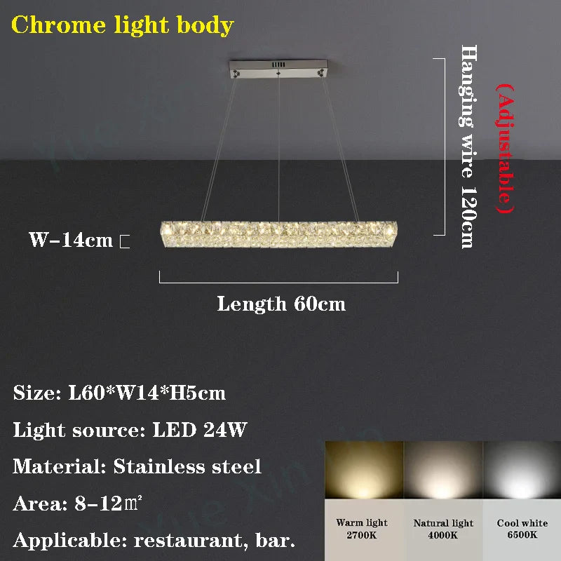 Afralia™ Crystal LED Chandelier: Modern Art Decor Pendant Lighting for Living and Dining Room