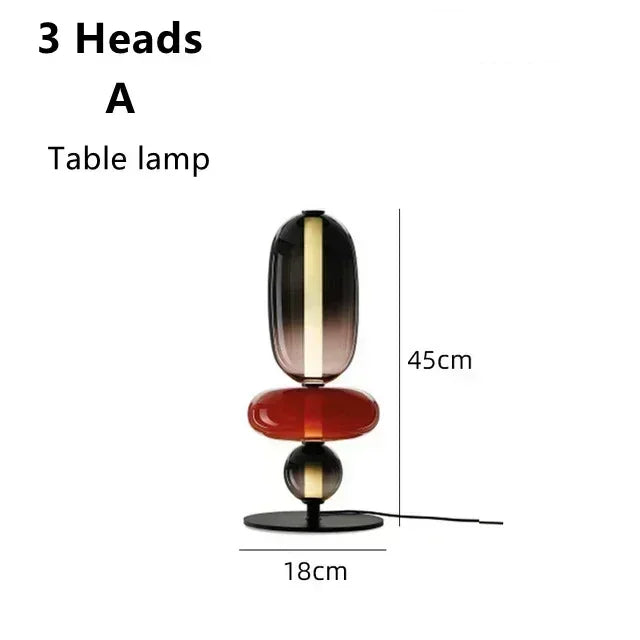 Afralia™ Glass Floor Lamp LED Table Light - Italian Design High Quality