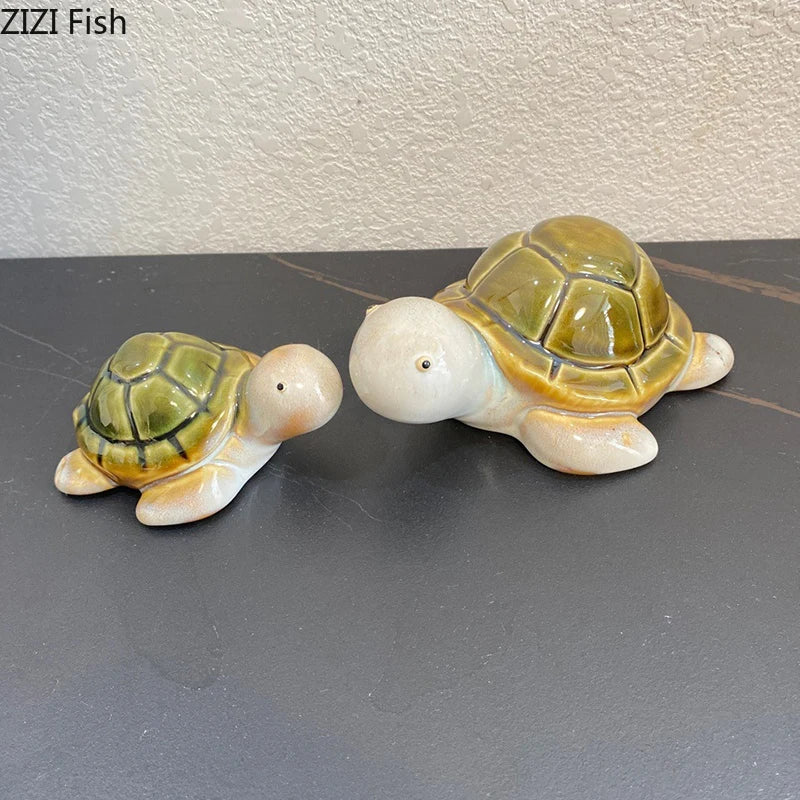 Afralia™ Little Turtle Statue Desk Decoration Creative Ornaments Room Decor
