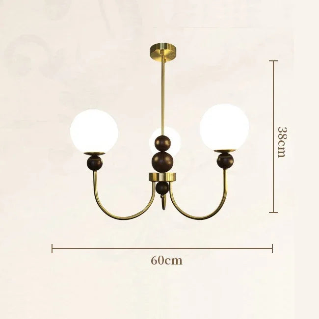 Afralia™ Vintage Chandelier Wind Lamp for Living Room, Study - French Medieval Style