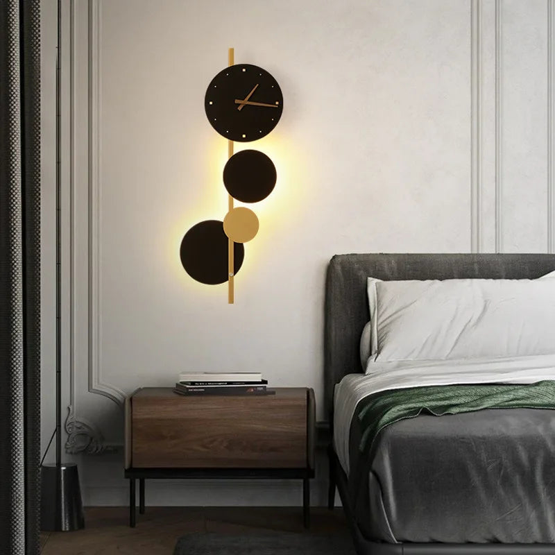 Afralia™ Nordic Art LED Wall Lamp for Bedroom Living Room Decor