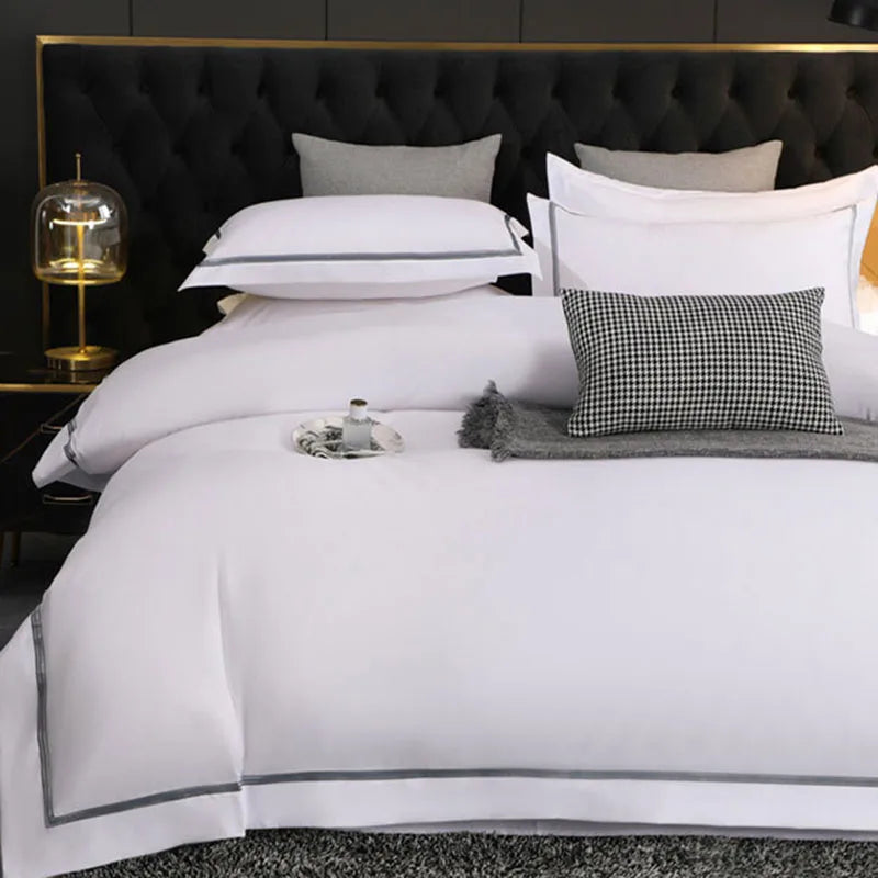 Afralia™ Brushed Hotel Style Bedding Sets - Solid Color Duvet Set, Skin Friendly, Single Double