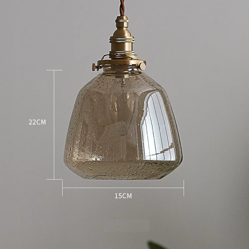 Afralia™ Glass LED Pendant Lamp for Home Indoor Lighting, Nordic Modern Hanglamp
