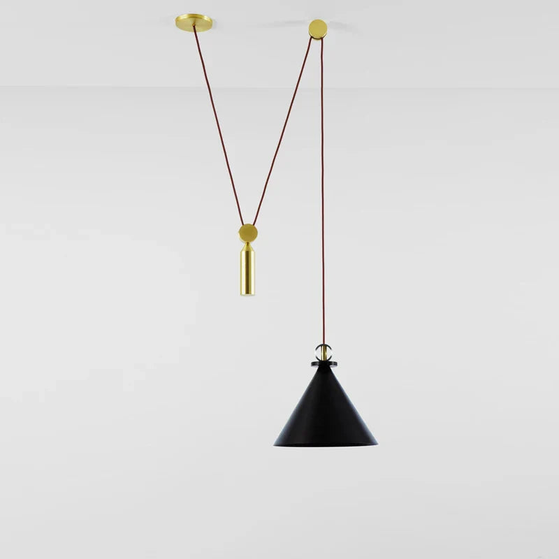 Afralia™ Industrial Metal Pendant Light Kitchen Adjustable Designer LED Dinning Room Decor
