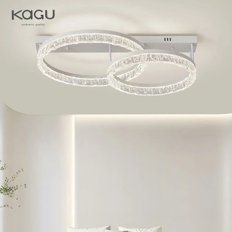 Afralia™ LED Ring Chandelier with Remote Control - Modern Ceiling Lamp for Home Décor
