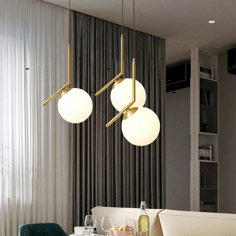 Afralia™ Nordic LED Pendant Light for Indoor Home Decoration, Modern Living Room and Bedroom Lighting