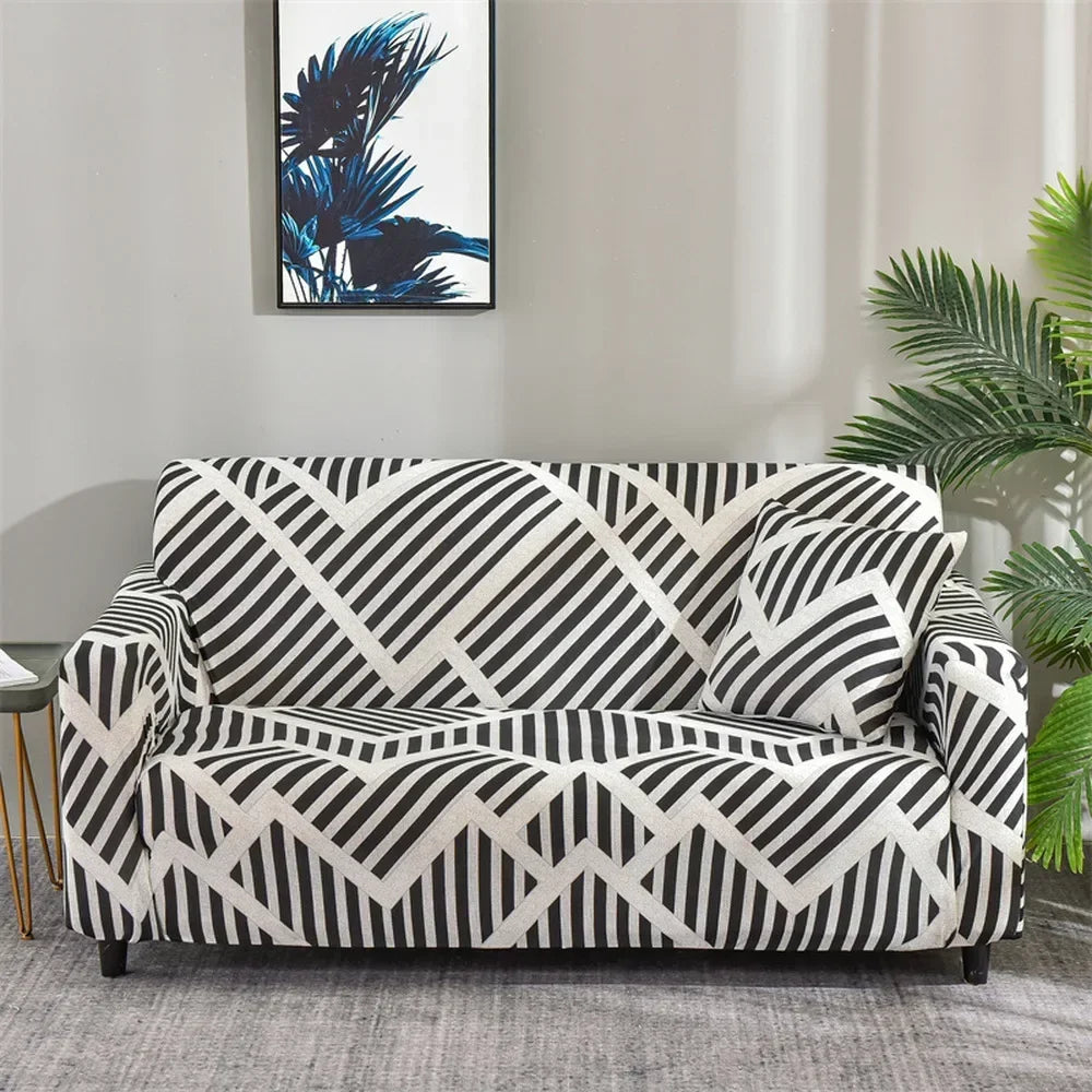 Afralia™ Solid Stretch Sofa Cover Slipcover Spandex Couch Protector Decoration
