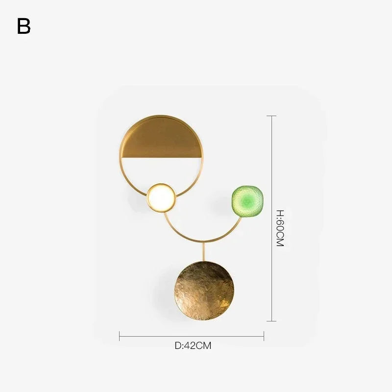 Afralia™ Modern Nordic LED Glass Wall Lamp for Bedroom Living Room Decor