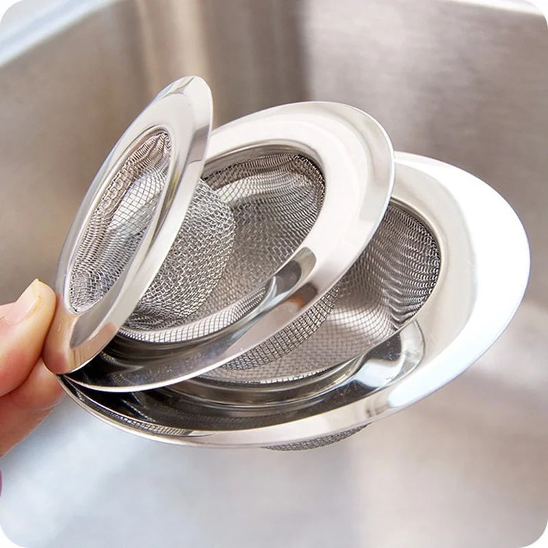 Afralia™ Stainless Steel Sink Drain Filter Screen for Kitchen and Bathroom Drainage