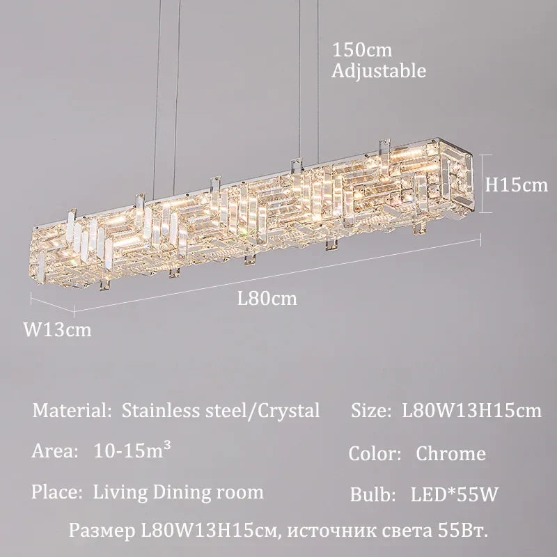 Afralia™ Crystal Chandelier Silver Modern Ceiling Light for Living Room Luxe Lamp