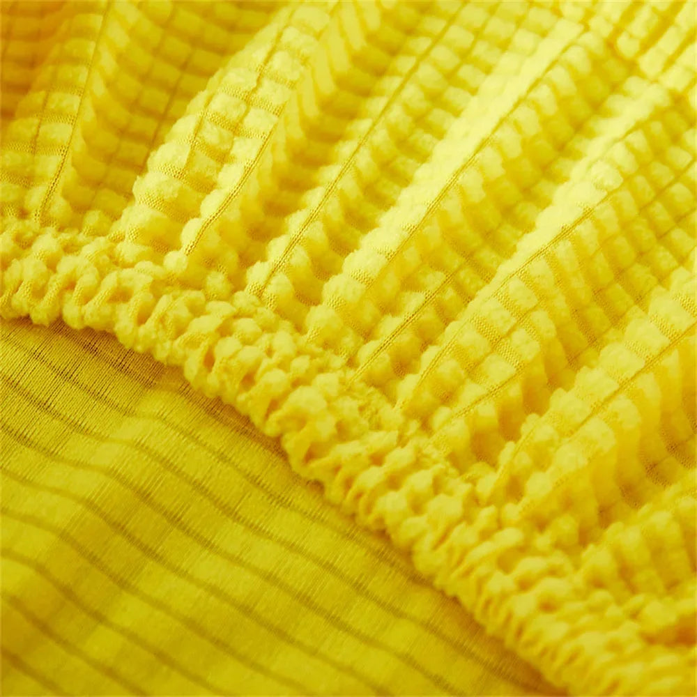 Afralia™ 15-Color Fleece Chair Cover: Elastic Slipcover for Dining Room Seat Protection