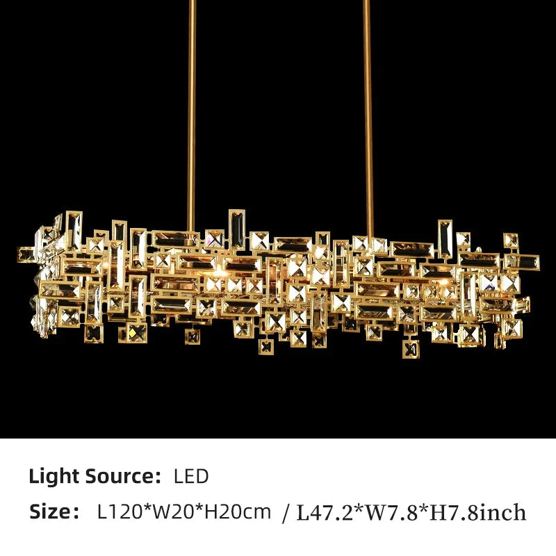 Afralia™ Modern Crystal Chandelier for Home Decor and Lighting