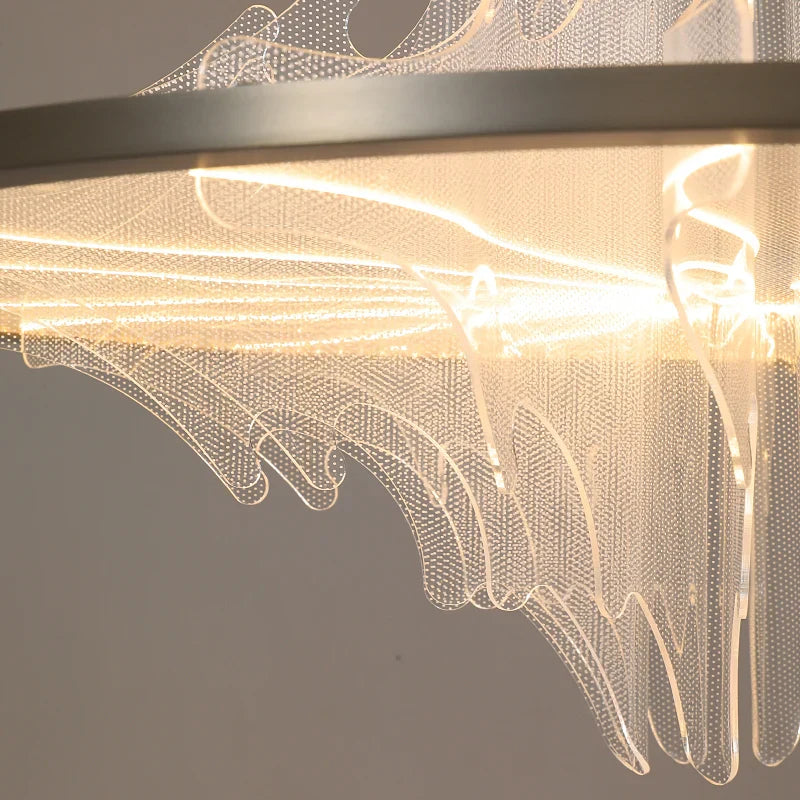 Afralia™ Modern Round Pendant Chandelier for Dining Room with Creative Ceiling Lighting