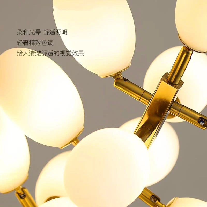 Afralia™ Modern Indoor Pendant Chandelier LED Ceiling Light Dining Room Lamp