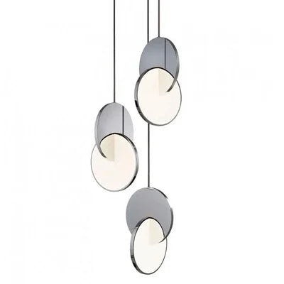 Afralia™ Stainless Steel LED Round Pendant Light - Ceiling Hanging Lamp