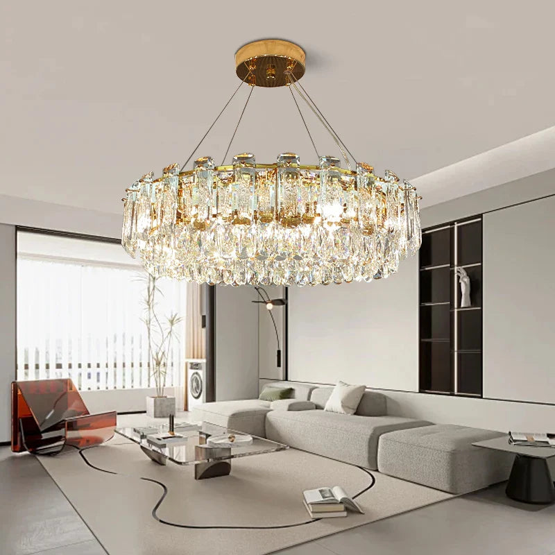 Afralia™ Nordic Crystal Pendant Lights: Elegant Luxury Hanglamp for Dining Table Décor