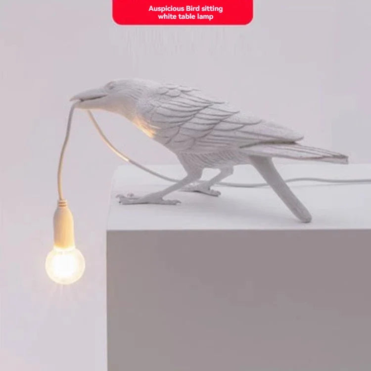 Afralia™ Lively Bird Resin Table Lamp - Home Decor Lighting for Bedroom, Living Room