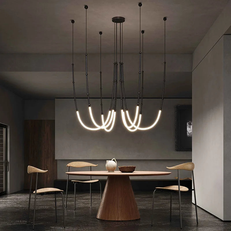 Afralia™ Nordic Designer Duplex LED Pendant Lamp for Elegant Soft Lighting