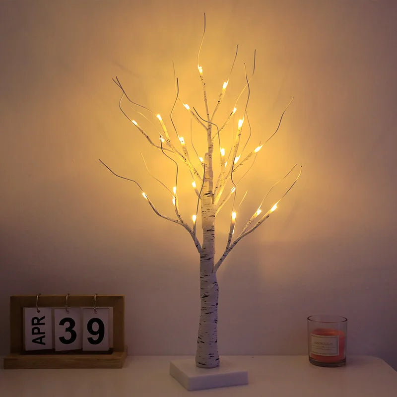 Afralia™ LED Starry Tree Table Lamp with Touch Switch - 36/108 LEDs, Fairy Night Light
