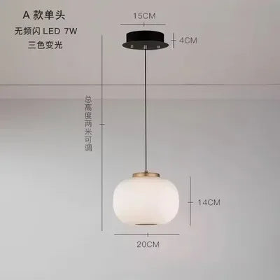 Nordic LED Glass Ball Pendant Light for Dining Table, Living Room, Kitchen by Afralia™