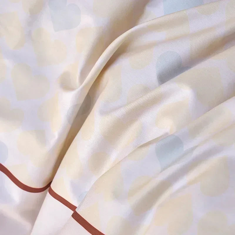 Afralia™ Embroidered Queen Bedding Set: High-Quality 100% Cotton Duvet Cover with Sheet & Pillowcases