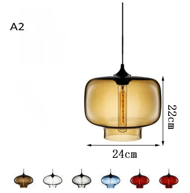 Afralia™ Colorful Glass Chandelier Light for Modern Living Room and Office