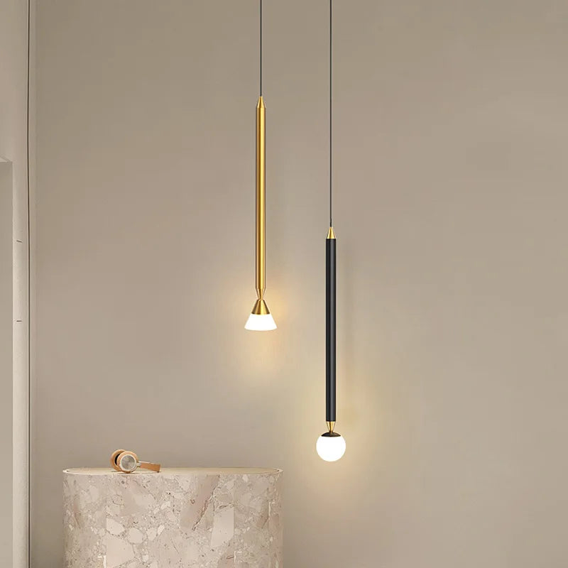 Afralia™ LED Pendant Lamp: Modern Bedroom & Living Room Hanging Light for Bar, Cafe & Bedside