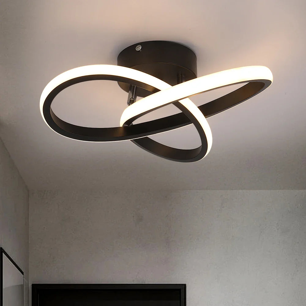 Afralia™ Modern Acrylic LED Ceiling Chandelier for Home Decor, Living Room, Dining Room, Aisle, Corridor