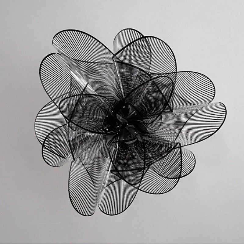 Afralia™ Flower Petal Acrylic LED Ceiling Chandelier for Artistic Indoor Lighting