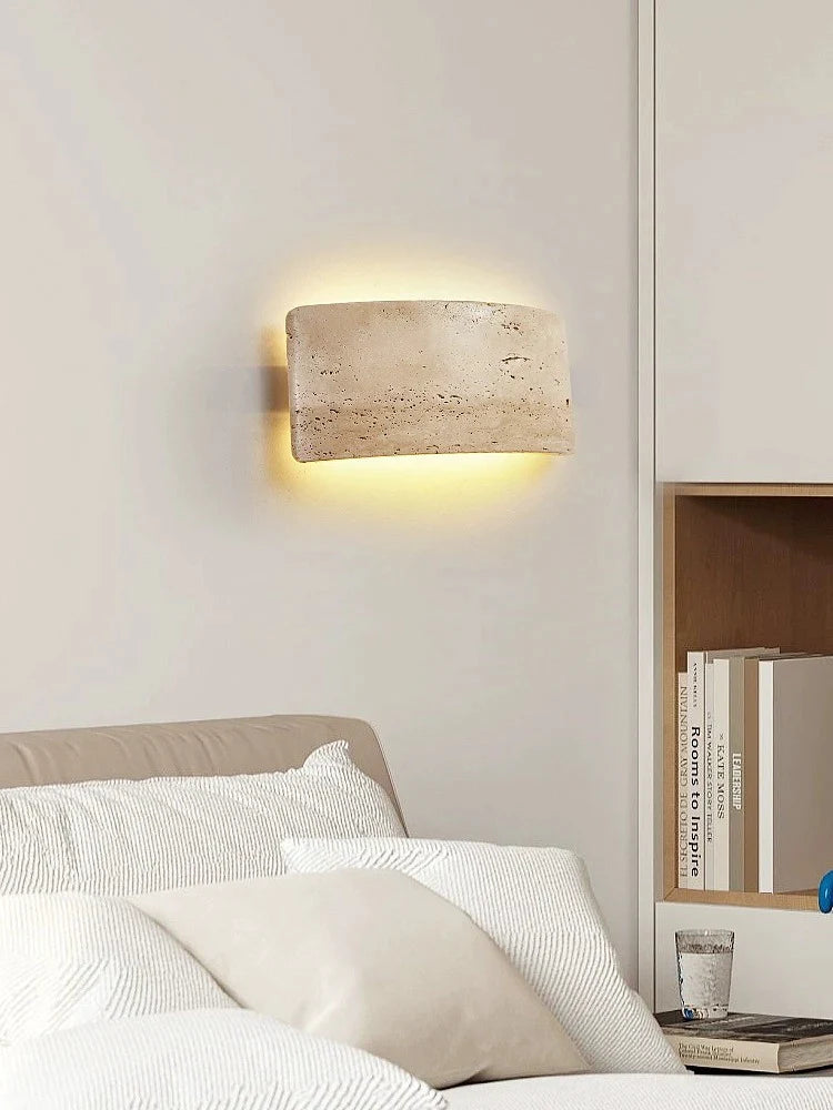 Afralia™ Stone Outdoor Wall Lamp: Waterproof IP65, Retro Style Cream Light Fixture