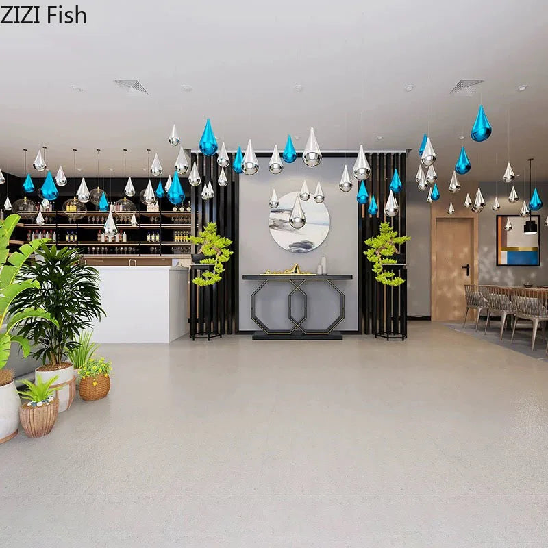 Afralia™ Water Droplets Wall Hanging Ornaments | Simple Room Decor and Backdrop Display