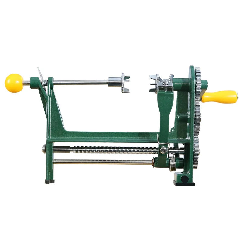 Afralia™ Stainless Steel Fruit Peeler Slicer Machine Kitchen Tool Rotary Vegetable Cutting Slicer