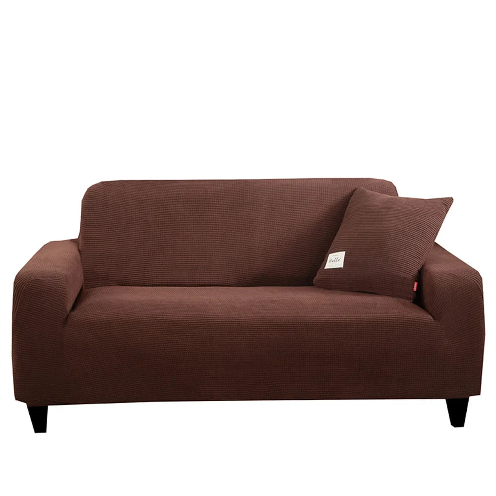Afralia™ Thicken Stretch Sofa Cover Slipcover, 13 Solid Colors, Spandex Couch Case