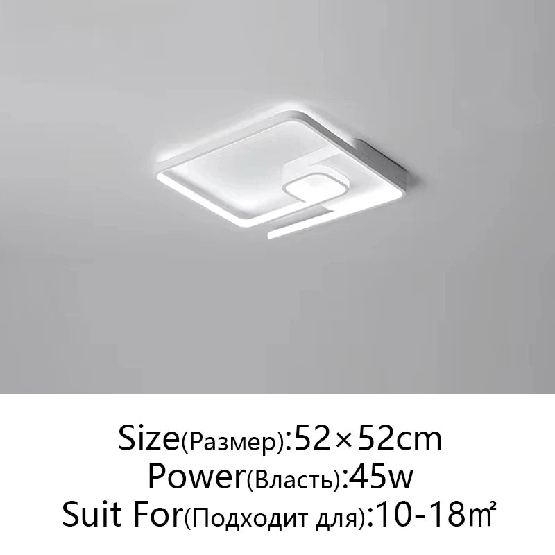 Afralia™ Modern Nordic Art LED Ceiling Lamp for Bedroom & Study