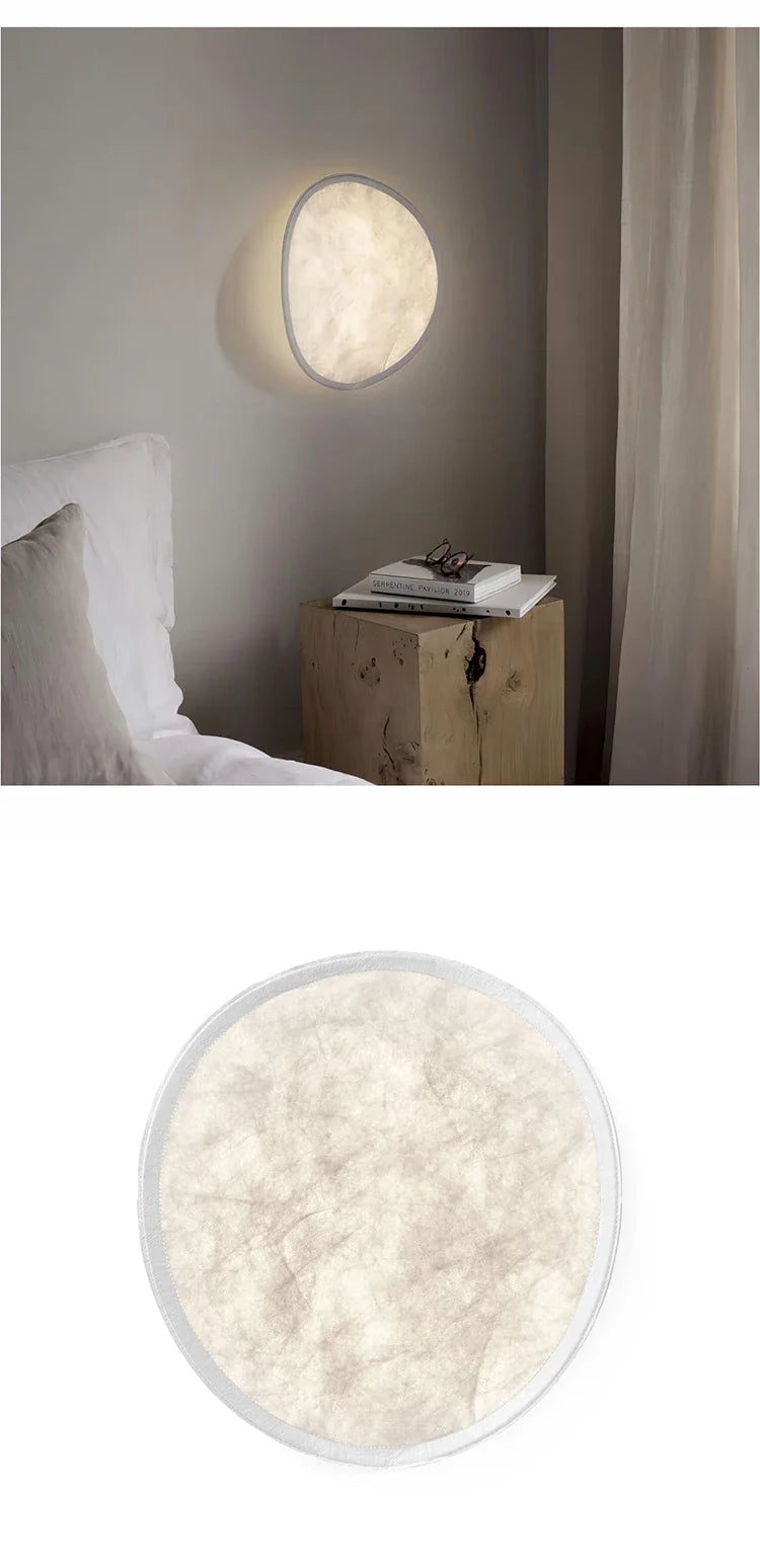 Afralia™ Silk Wall Light: Modern LED Tense Wall Lamp for Living Room Bedroom Hallway