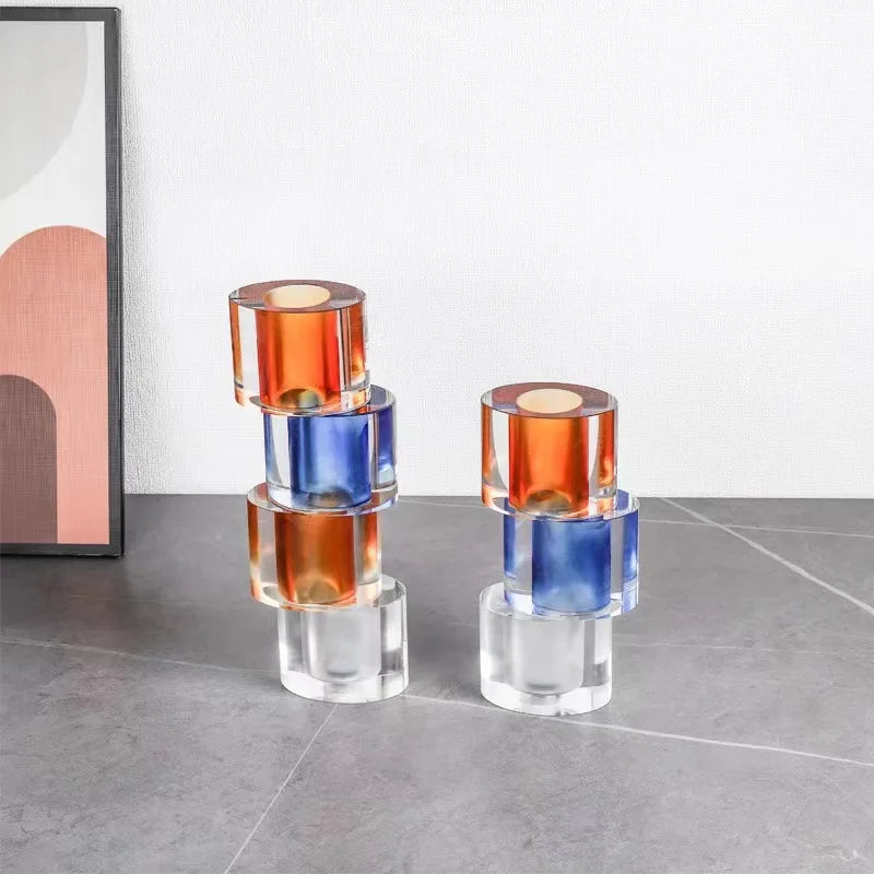 Afralia™ Clear Crystal Mosaic Vase - Home Decoration Terrarium Flower Pot