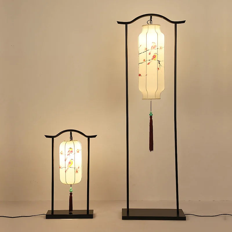 Afralia™ Vintage Chinese Palace Floor Lamp: Elegant Living Room & Bedroom Lighting