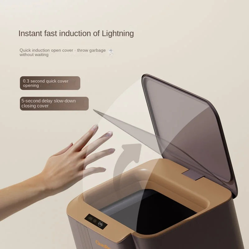 Afralia™ 20L Smart Sensor Trash Can: Luxury Garbage Bucket for Kitchen, Bathroom, and Toilet