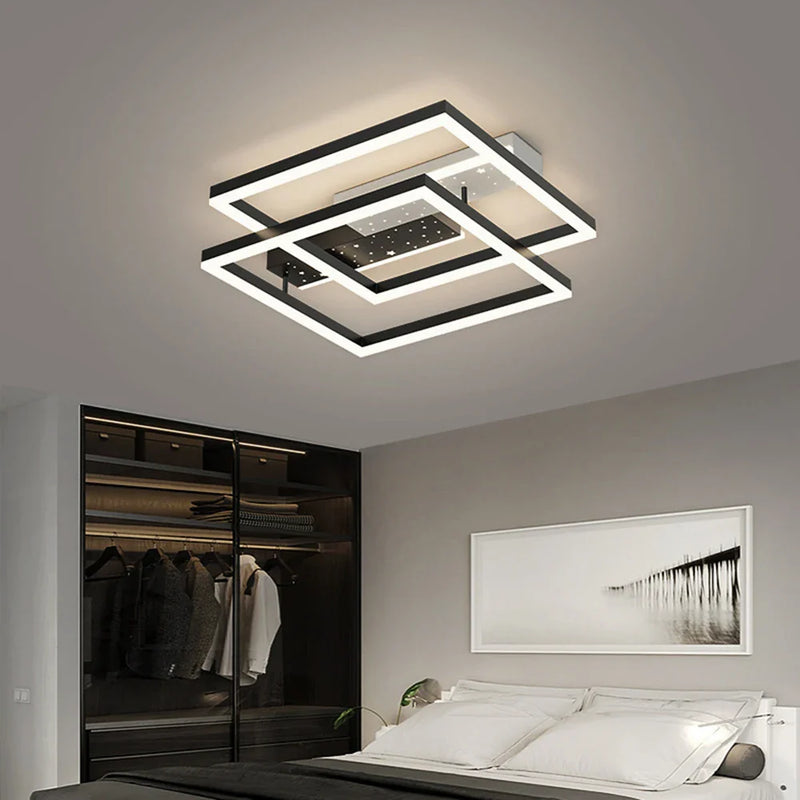 Afralia™ Modern Ceiling Chandelier Light: Bedroom, Living Room, Study, Restaurant Indoor Lighting