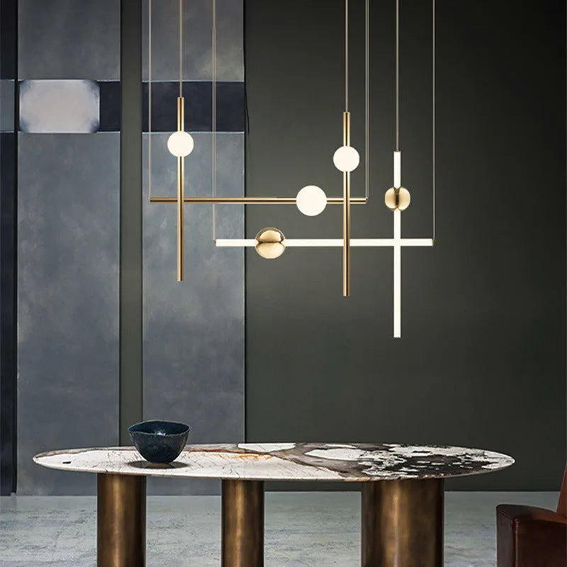 Afralia™ Minimalist Glass Chandelier Collection